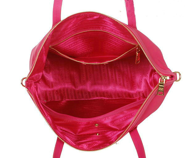 2014 Prada fabric shoulder bag BL4257 rose - Click Image to Close